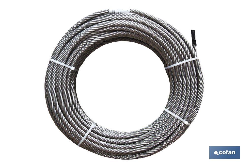 ROLLO CABLE GALVANIZADO 100 MTS. 3MM.