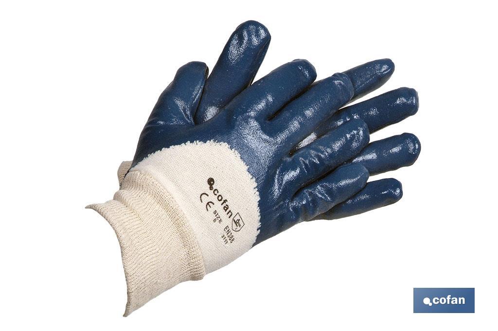 BLISTER GUANTES NITRILO AZUL T-8