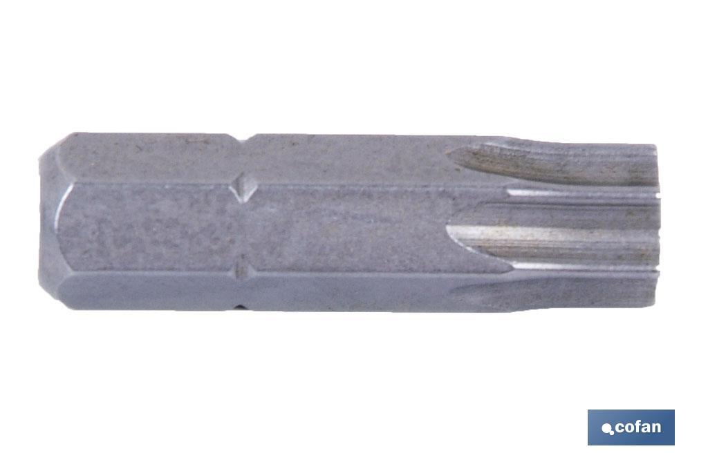 PUNTA DE DESTORNILLADOR TORX T-10 25 MM VENTA UNITARIA