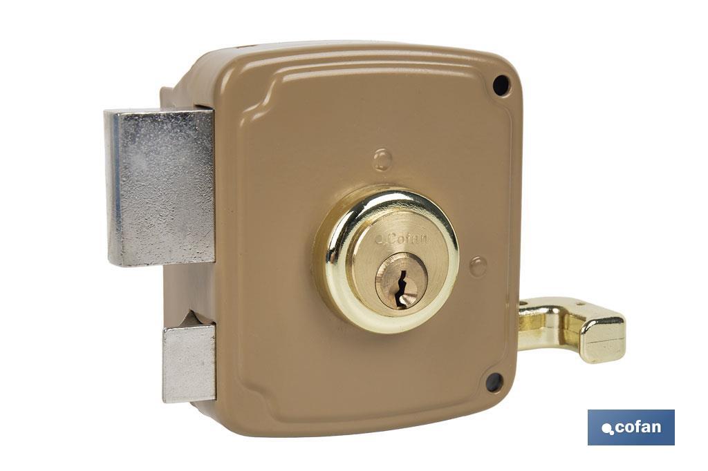 CERRADURA SOBREPONER C/CERRADERO 140mm DERECHA