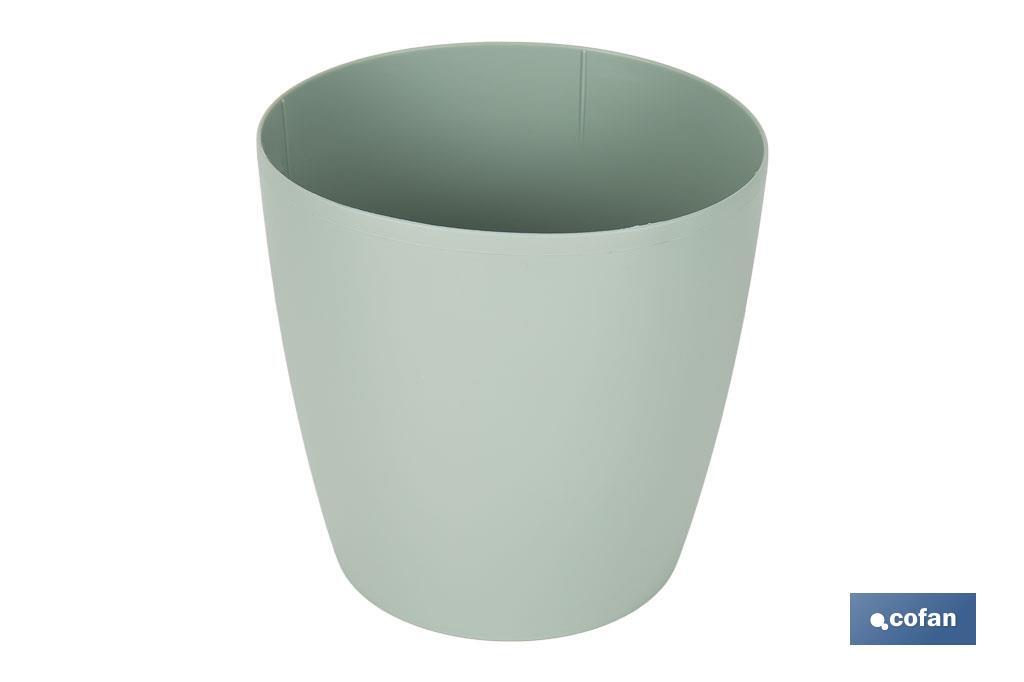 MACETA CAMELIA COLOR VERDE TURQUESA 35X33cm venta unitaria