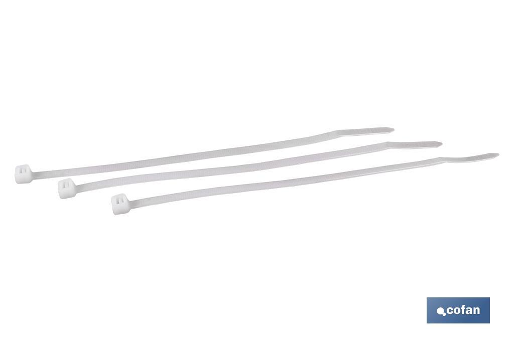 BRIDAS NYLON BLANCO 4,8 X 370 mm BRIDAS NYLON BLANCO 4,8 X 370 mm