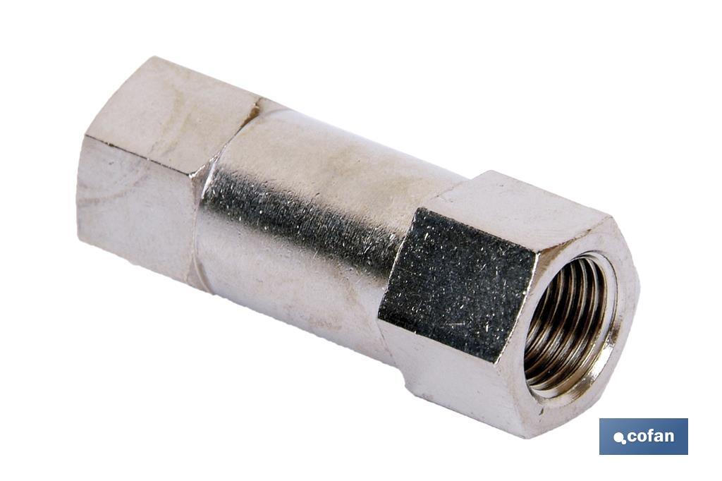 ANTIRRETORNO (H - H) R-1/8 ANTIRRETORNO (H - H) R-1/8