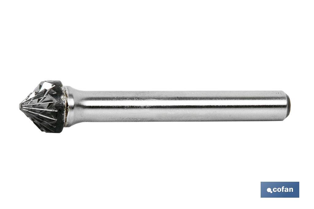 FRESA ROTATIVA CÓNICA 90º 10mm. FRESA ROTATIVA CÓNICA 90º 10mm.