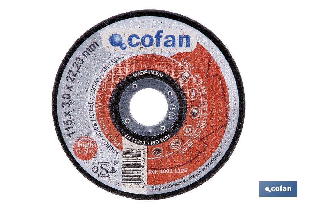 DISCO CORTE - 180X3,0X22,23 METAL PROFES. DISCO CORTE - 180X3,0X22,23 METAL PROFES.
