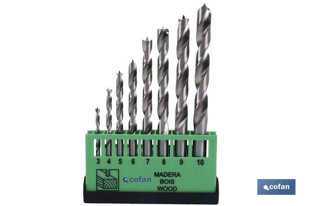 JGO. DE 8 BROCAS PROFES. PARA MADERA JGO. DE 8 BROCAS PROFES. PARA MADERA