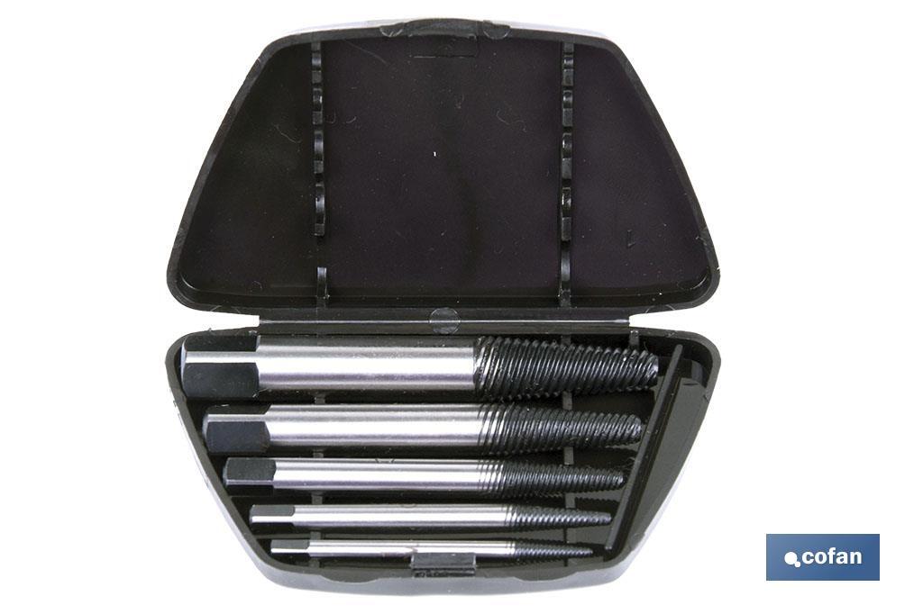 JGO. 6 MACHOS IZQUIERDA (Extractor tornillos) JGO. 6 MACHOS IZQUIERDA (Extractor tornillos)