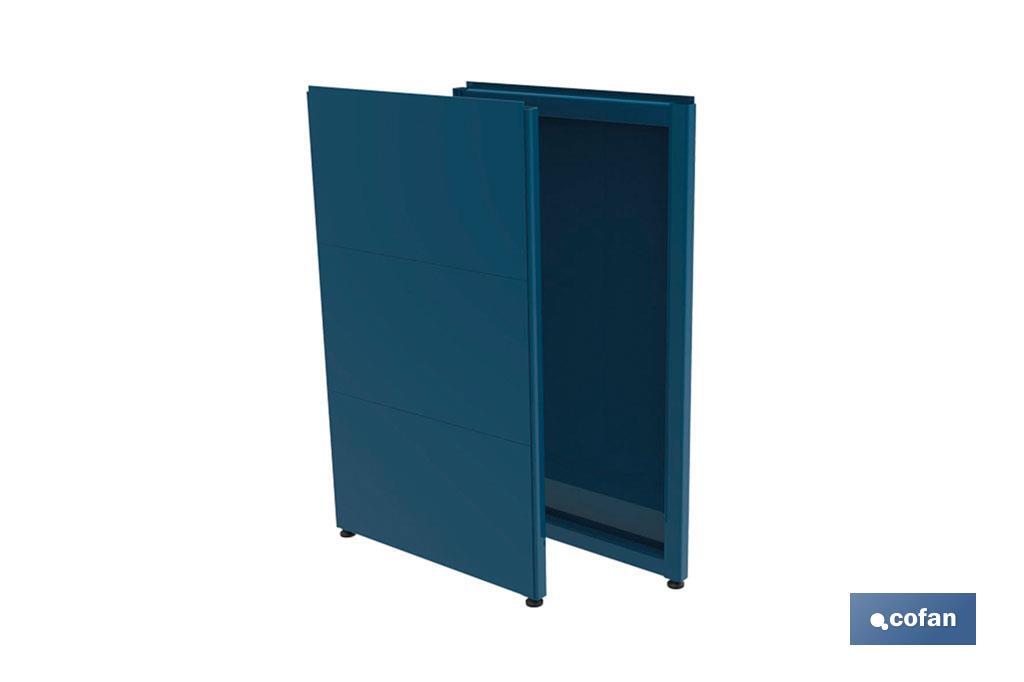 MARCO ALTO MOSTRADOR SENCILLO CON LATERAL DE CHAPA 525 X 1060 MM