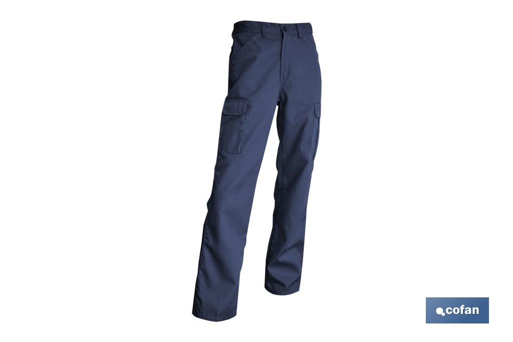 PANTALON TRABAJO SERVET 245 gms/m AZUL MARINO T-40