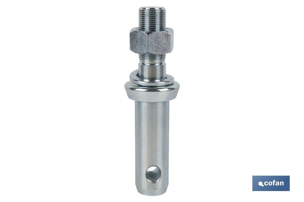 PERNO ROSCADO PARA ENGANCHE APEROS M 22 X Ø28 MM PERNO ROSCADO PARA ENGANCHE APEROS M 22 X Ø28 MM