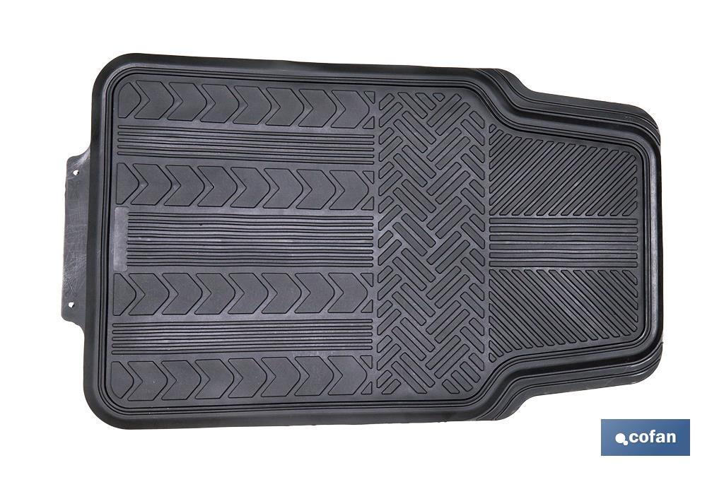 JUEGO DE ALFOMBRILLAS DE PVC PARA AUTOMÓVIL 4 UDS. JUEGO DE ALFOMBRILLAS DE PVC PARA AUTOMÓVIL 4 UDS.