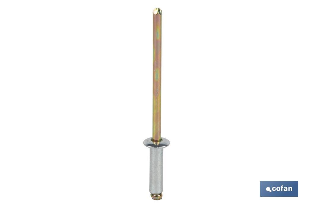 REMACHE ACERO  3,2 X 8 MM