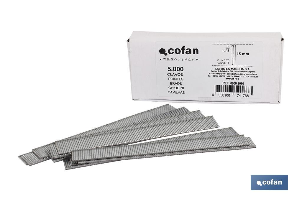 CAJA DE CLAVOS TG/15 - 1 x 1,25 (5.000 PCS) CAJA DE CLAVOS TG/15 - 1 x 1,25 (5.000 PCS)