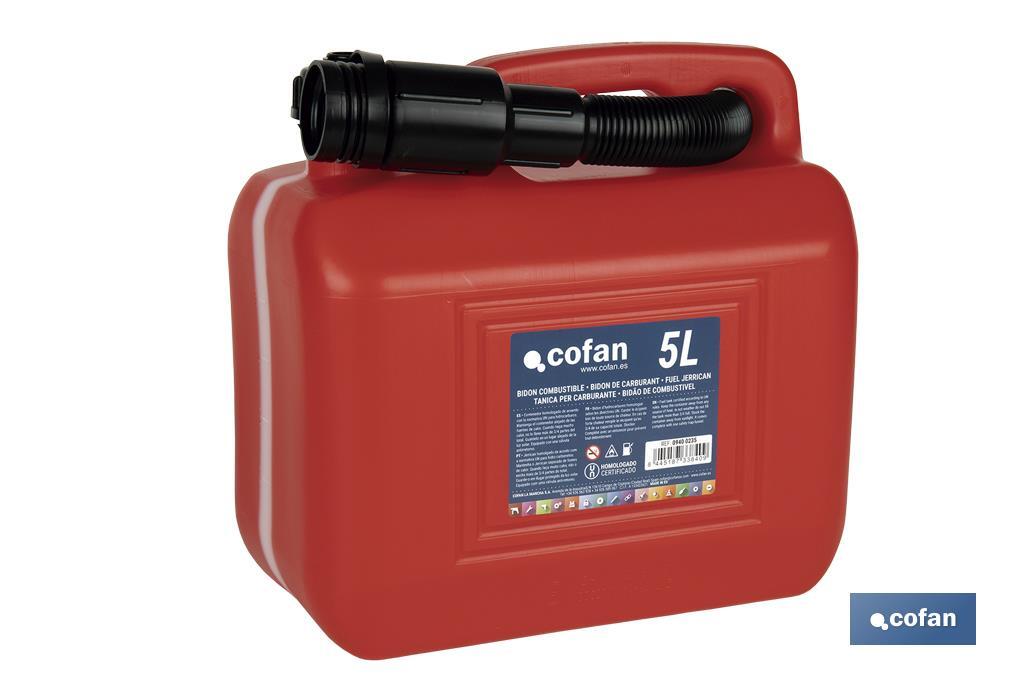 BIDÓN DE COMBUSTIBLE 5 L BIDÓN DE COMBUSTIBLE 5 L