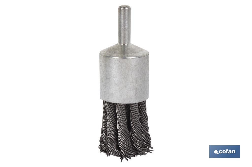 CEPILLO BROCHA TRENZADO 6xØ22 ACERO 0.5mm CEPILLO BROCHA TRENZADO 6xØ22 ACERO 0.5mm
