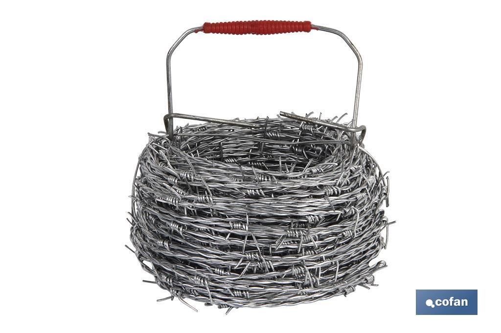 ALAMBRE DE ESPINO GALVANIZADO 1,7mm X 50m ALAMBRE DE ESPINO GALVANIZADO 1,7mm X 50m