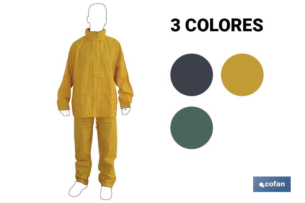 TRAJE DE AGUA PU/PVC VERDE TALLA S TRAJE DE AGUA PU/PVC VERDE TALLA S