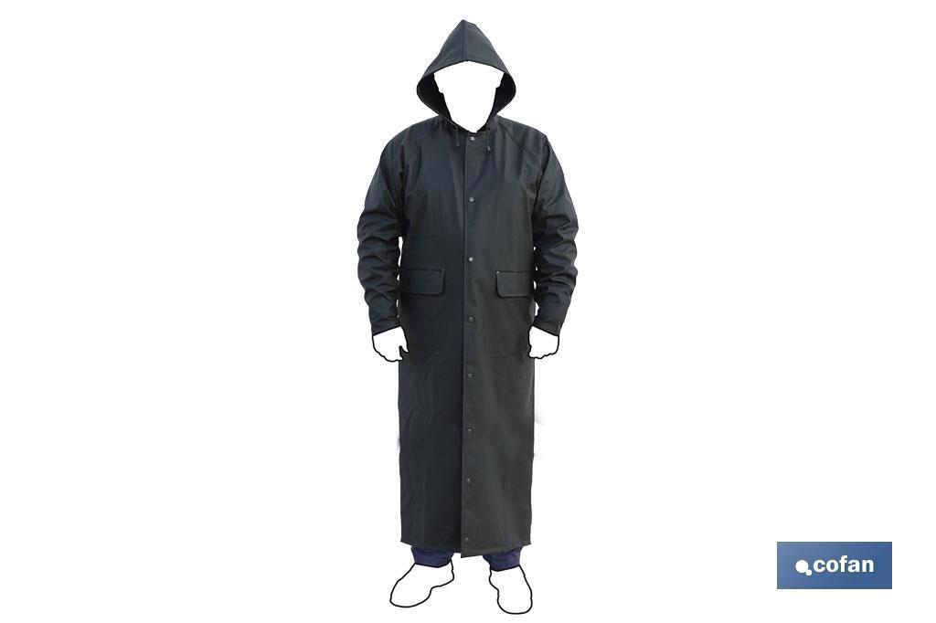 ABRIGO LARGO DE LLUVIA VERDE PU/PVC TALLA XL ABRIGO LARGO DE LLUVIA VERDE PU/PVC TALLA XL