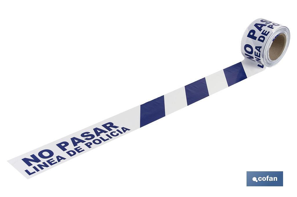 CINTA BALIZ. NO PASAR LINEA POLICIA 80MMX100MTS CINTA BALIZ. NO PASAR LINEA POLICIA 80MMX100MTS