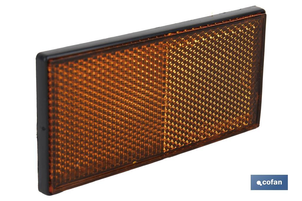 CATADIÓPTRICO RECTANGULAR ÁMBAR 106 X 50 MM ADHESIVO CATADIÓPTRICO RECTANGULAR ÁMBAR 106 X 50 MM ADHESIVO