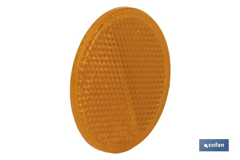 CATADIÓPTRICO REDONDO ÁMBAR Ø 55 MM ADHESIVO CATADIÓPTRICO REDONDO ÁMBAR Ø 55 MM ADHESIVO