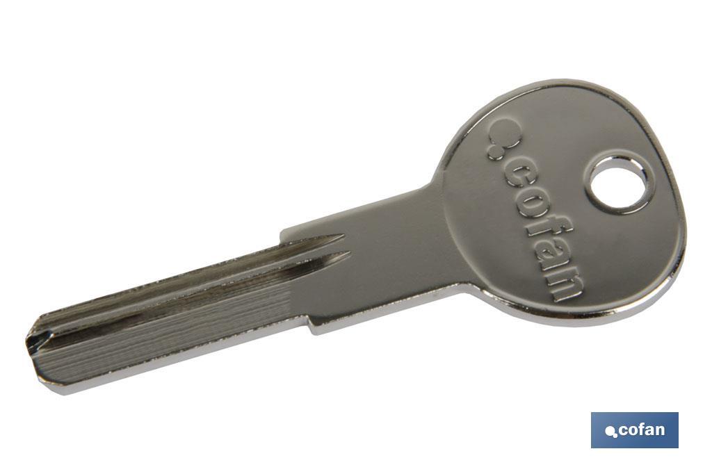 LLAVE EN BRUTO PARA CILINDRO DE SEGURIDAD LLAVE EN BRUTO PARA CILINDRO DE SEGURIDAD