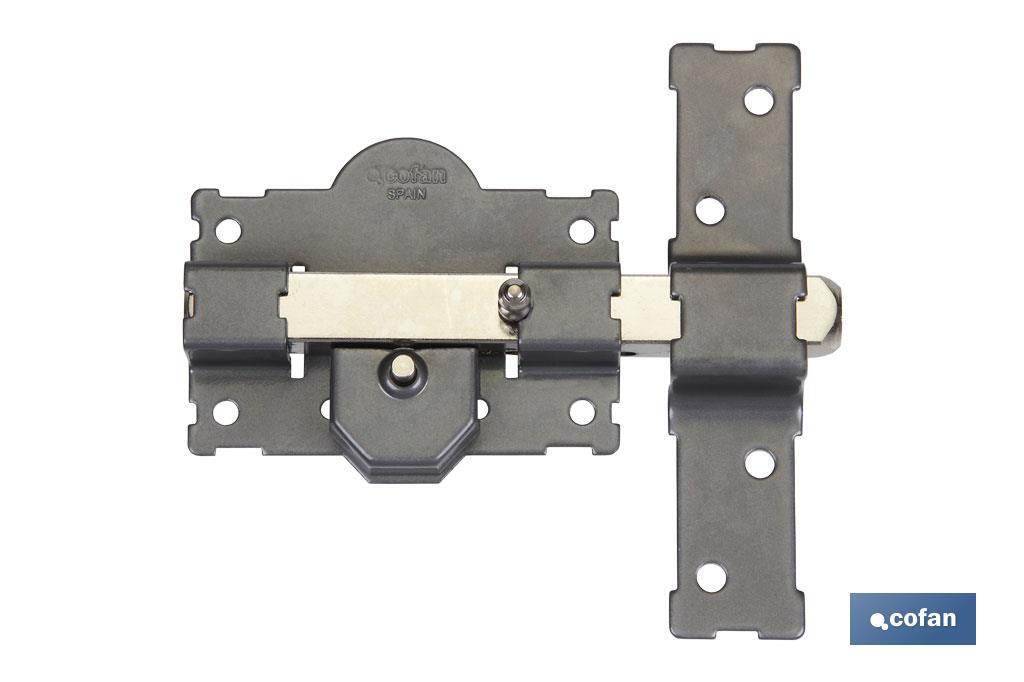 CERROJO BOTON/LLAVE PINTADO GRIS R/105-70mm Igualados CERROJO BOTON/LLAVE PINTADO GRIS R/105-70mm Igualados