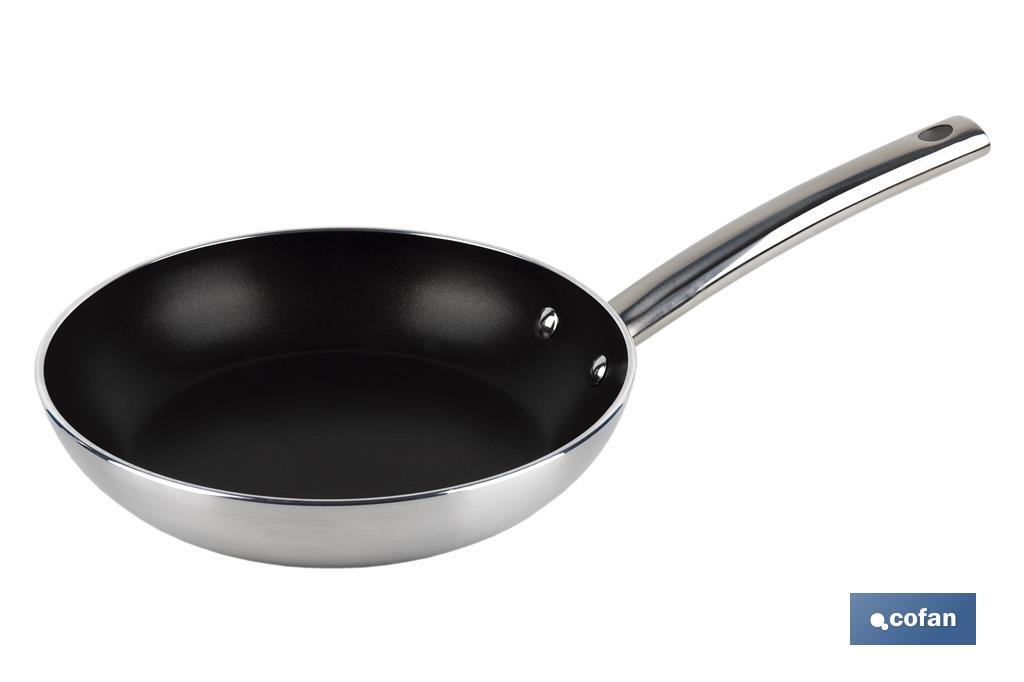 SARTÉN PROFESIONAL 24 CM ALUMINIO Y MANGO ACERO INOXIDABLE TYLER