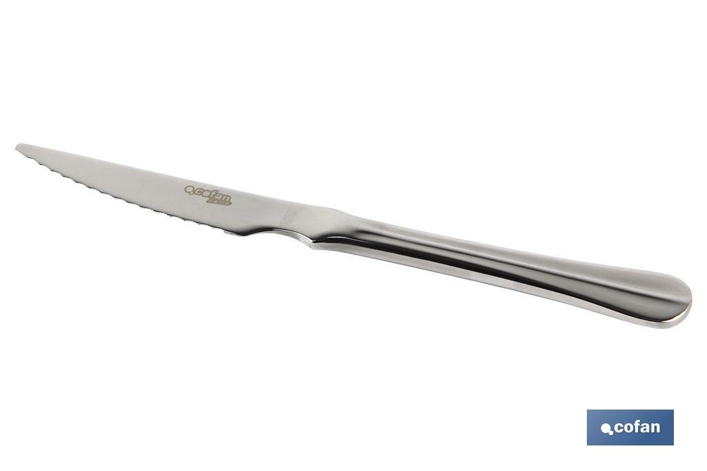 BL 2uds CUCHILLO DE CARNE INOX C-18/0 MODELO BOLONIA 10 mm