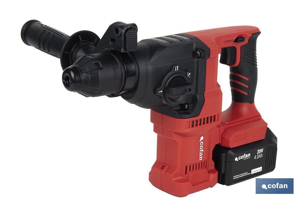 TALADRO MARTILLO PERFORADOR SDS-PLUS A BATERÍA Li-ion 20 V 1150 RPM TALADRO MARTILLO PERFORADOR SDS-PLUS A BATERÍA Li-ion 20 V 1150 RPM