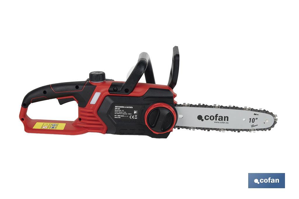 MOTOSIERRA A BATERÍA Li-ion 20 V 3000 RPM MINI ESPADA 10 MOTOSIERRA A BATERÍA Li-ion 20 V 3000 RPM MINI ESPADA 10