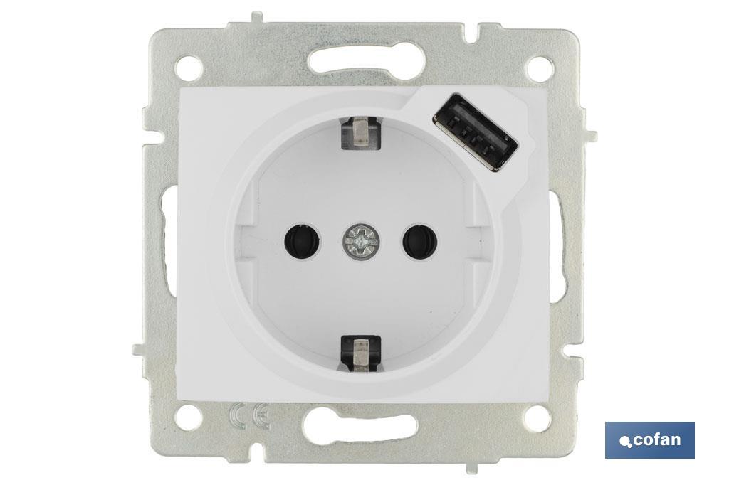BASE ENCHUFE 2P+T CON OBTURADOR MODELO PACIFIC 16A 250V ENTRADA USB BASE ENCHUFE 2P+T CON OBTURADOR MODELO PACIFIC 16A 250V ENTRADA USB
