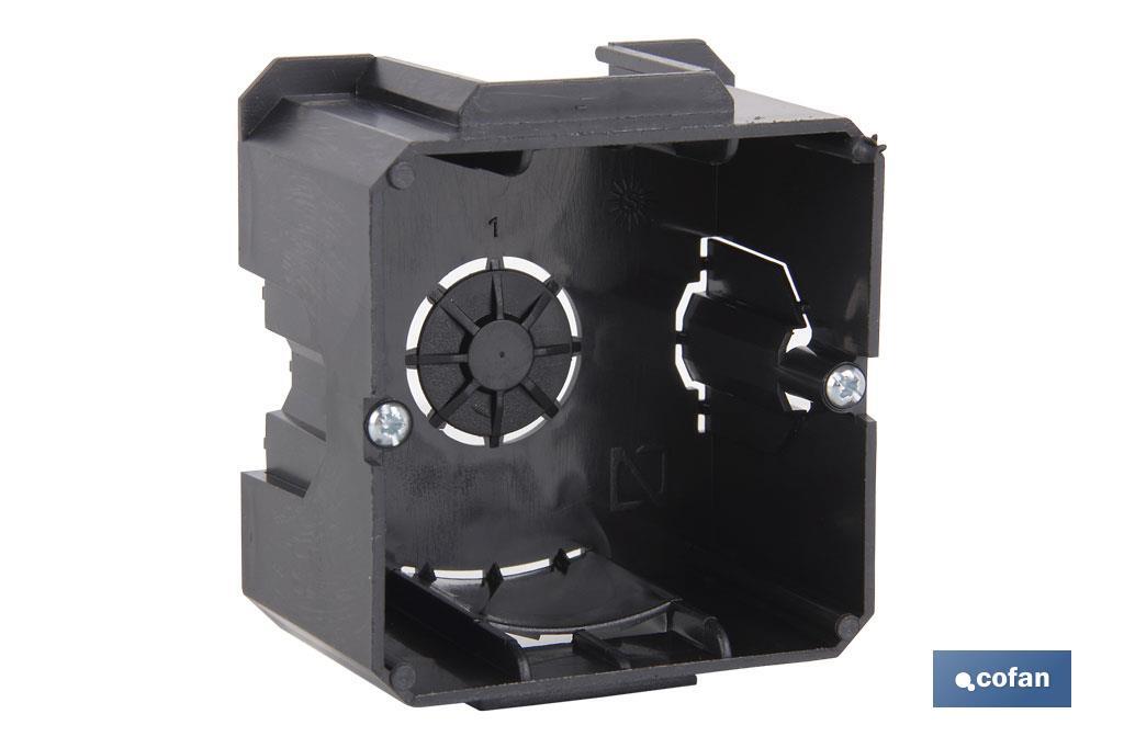 CAJA EMPOTRAR MECANISMOS UNIVERSAL 65X65X40 9 ENTRADAS TUBO CAJA EMPOTRAR MECANISMOS UNIVERSAL 65X65X40 9 ENTRADAS TUBO