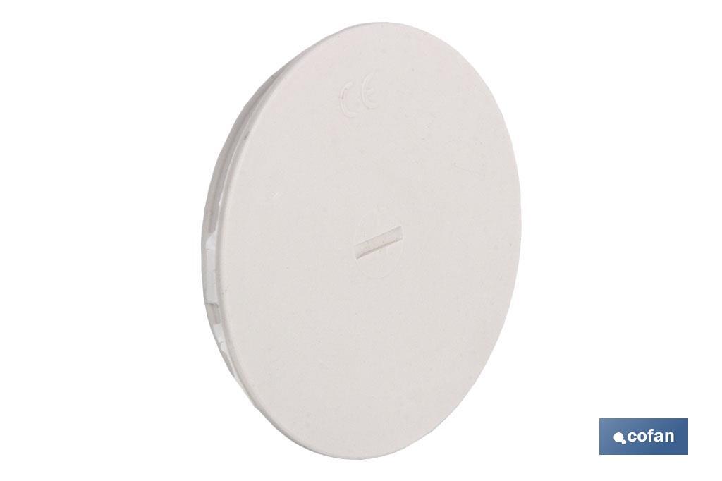 TAPA ROSCADA PARA CAJA EMPOTRAR 80X32 TAPA ROSCADA PARA CAJA EMPOTRAR 80X32