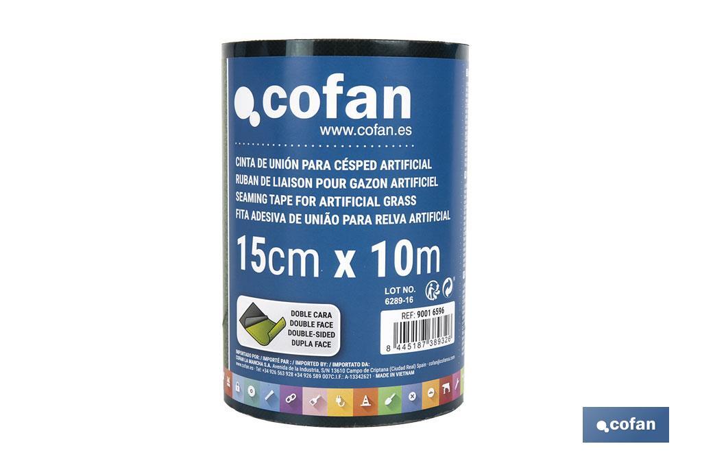 CINTA DE UNIÓN PARA CÉSPED ARTIFICIAL DOBLE CARA 15 CM X 10 M VERDE CINTA DE UNIÓN PARA CÉSPED ARTIFICIAL DOBLE CARA 15 CM X 10 M VERDE