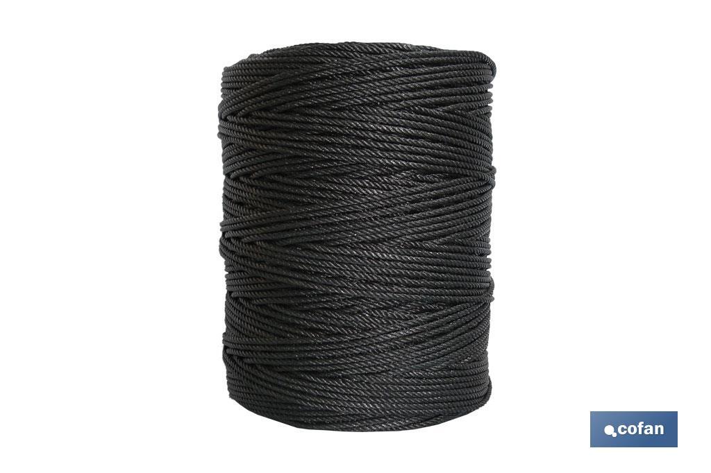 ROLLO 500 MTS. CUERDA PLASTICO 5mm (MOD TELEF.) ROLLO 500 MTS. CUERDA PLASTICO 5mm (MOD TELEF.)