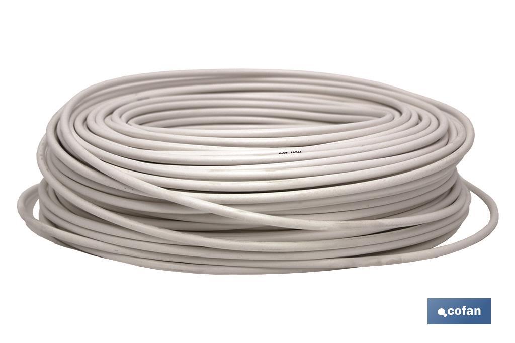 CABLE ANTENA 75 Ohm BLANCO (100 M) CABLE ANTENA 75 Ohm BLANCO (100 M)