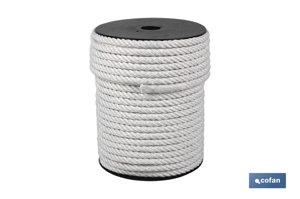 CUERDA NYLON MATE (4/Cabos) 16MM 25 M