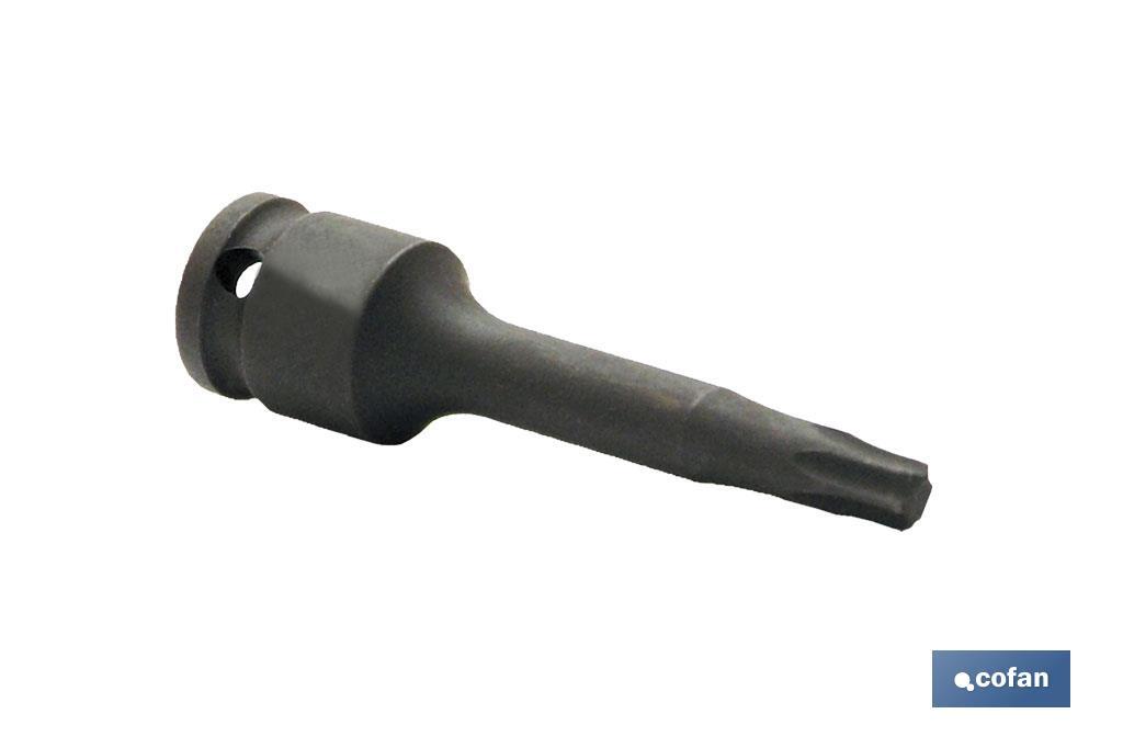 VASO IMPACTO 1/4 TORX MACHO T-27