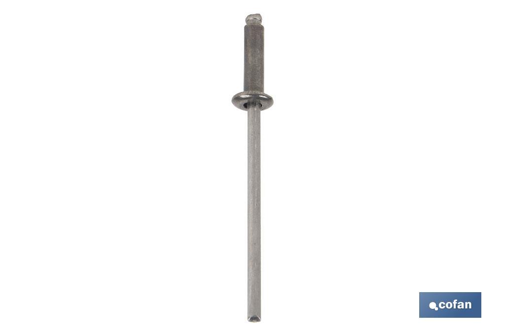 REMACHE ACERO INOX A-2  4.8 X 14 MM