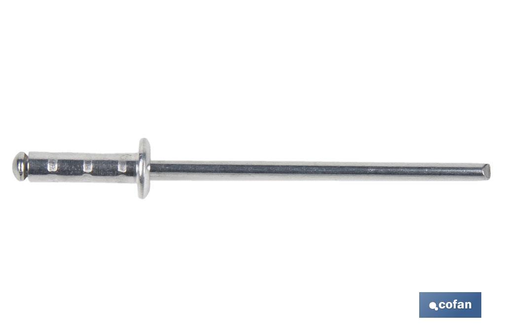 REMACHE ALUMINIO MULTIGRIP 4,8 X 12 MM