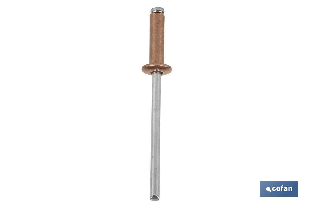 REMACHE COBRE ACERO 4 X 14 MM