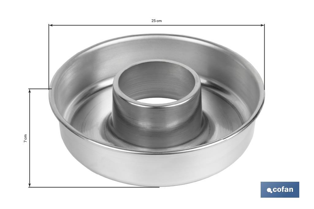MOLDE ROSCO  ALUMINIO 25cmventa unitaria