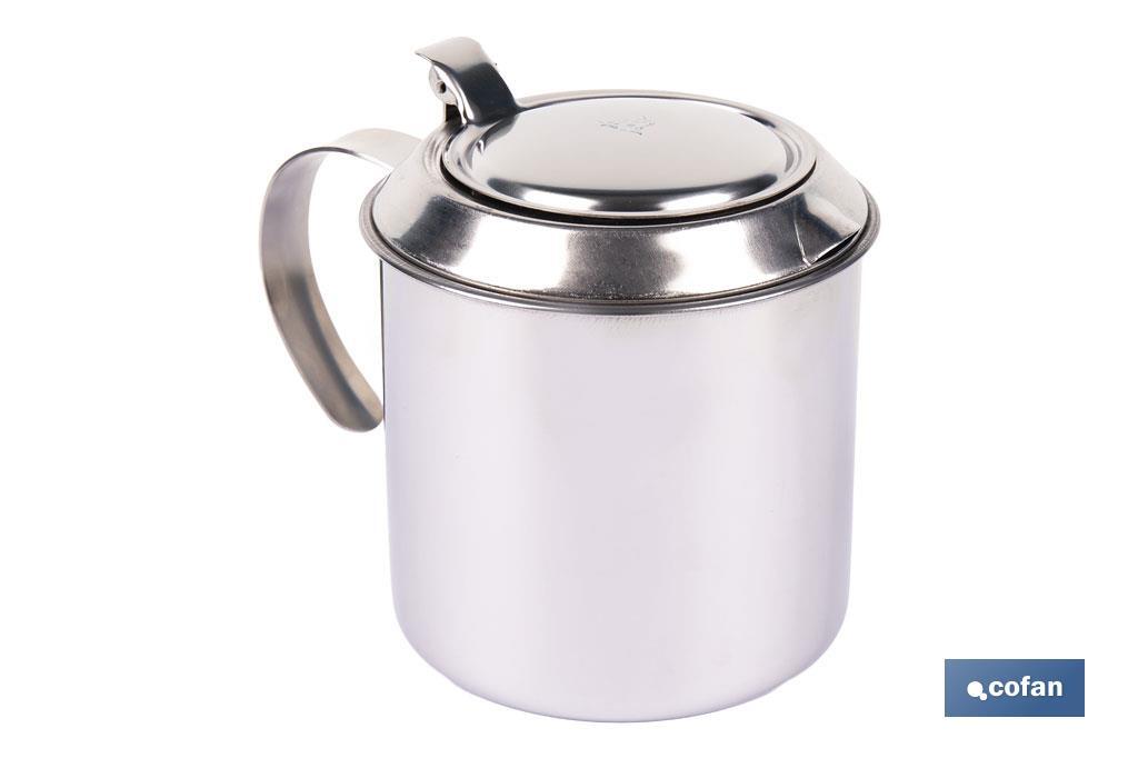 GRASERA EN ACERO INOXIDABLE 18/00 CARNE ( 75 CL) 10 x 12 CM