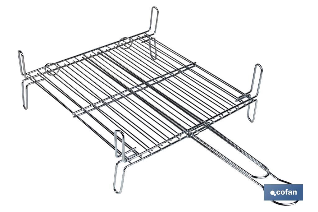 PARRILLA DOBLE ZINCADO 45x45cm