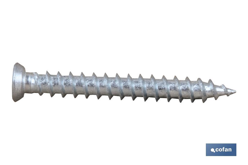 TORNILLO HORMIGÓN PLANA TORX 7,5X100 TORNILLO HORMIGÓN PLANA TORX 7,5X100