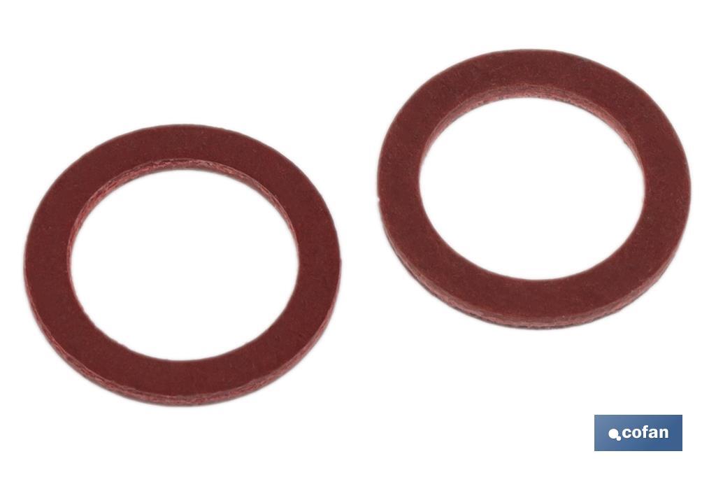 ARANDELA DE FIBRA ROJA M-12 X 18 X 1,5 ARANDELA DE FIBRA ROJA M-12 X 18 X 1,5