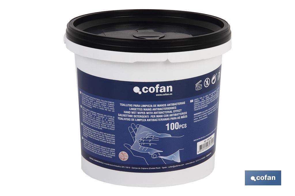 TOALLITAS PARA LIMPIEZA DE MANOS ANTIBACTERIAS 100 UDS TOALLITAS PARA LIMPIEZA DE MANOS ANTIBACTERIAS 100 UDS