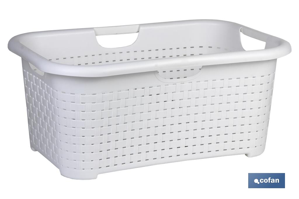 CESTA MULTIUSOS BLANCO 59 X 38 X 26 CM venta unitaria CESTA MULTIUSOS BLANCO 59 X 38 X 26 CM venta unitaria