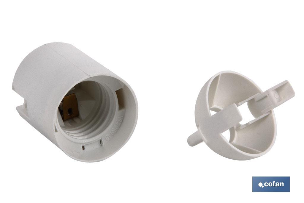PORTALÁMPARAS PARA OBRA E-27 4A250V RESINA TERMOESTABLE BLANCO PORTALÁMPARAS PARA OBRA E-27 4A250V RESINA TERMOESTABLE BLANCO